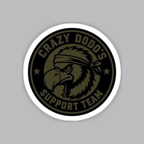 Crazy Dodo's Sticker